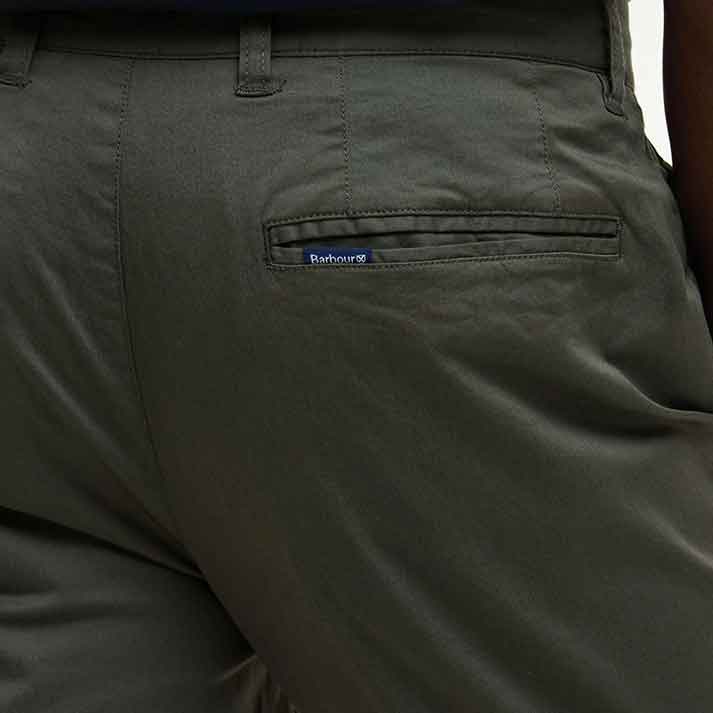 Barbour Lightweight Stretch Tailored Chinos Uniform Green