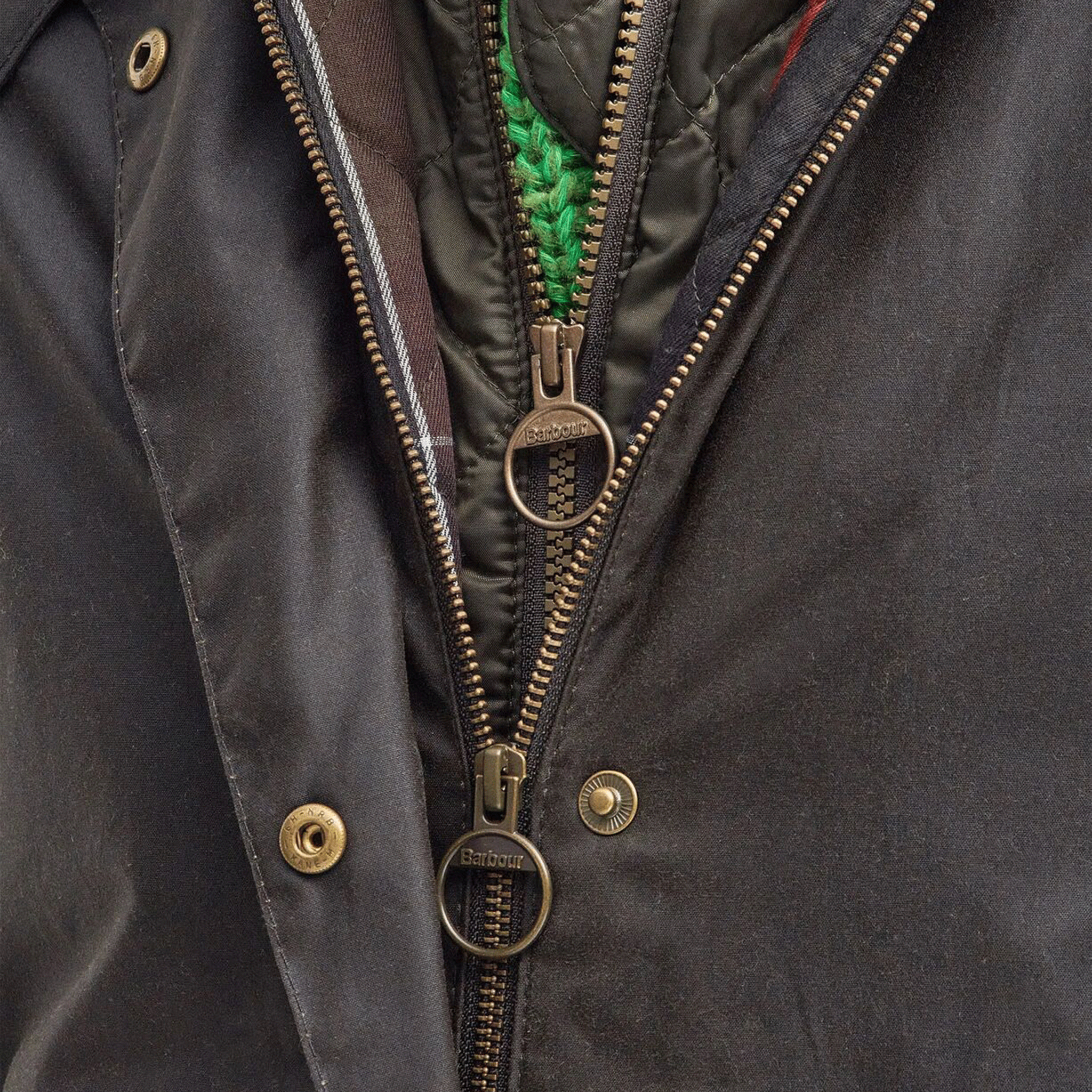 Barbour Long Cannich Women's Waxed Jacket Olive-Classic