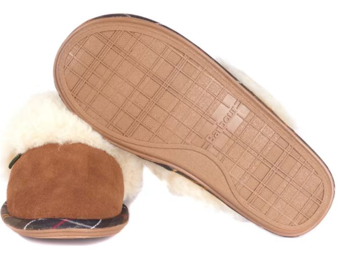 Barbour Lydia Mule Slippers Camel-Suede 3