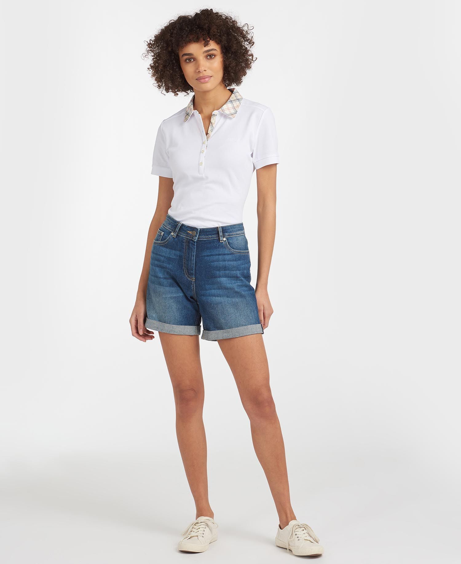 Barbour Maddison Ladies Denim Shorts Indigo 2
