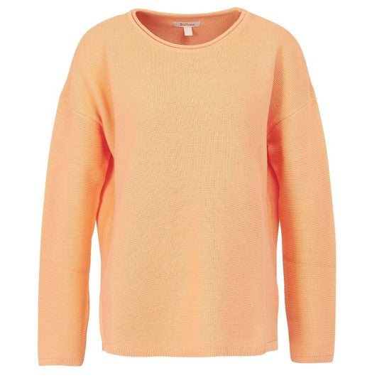 Barbour Mariner Ladies Knitted Jumper Papaya 1