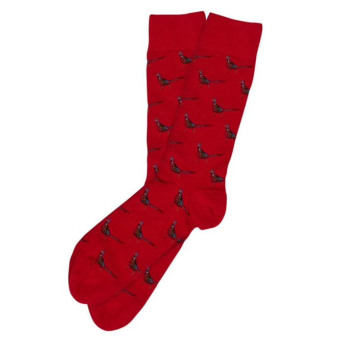 Barbour Mavin Pheasant Socks Red