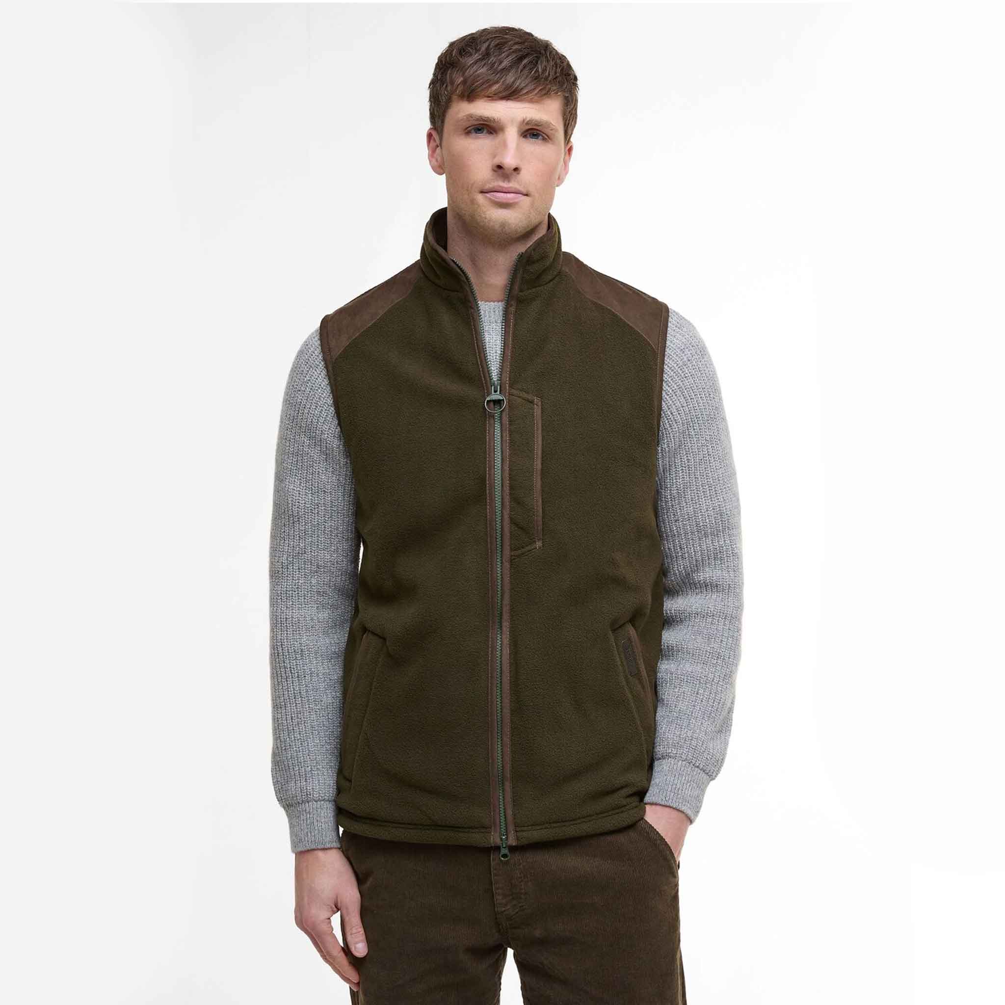 Barbour Men's Active Fleece Gilet Olive