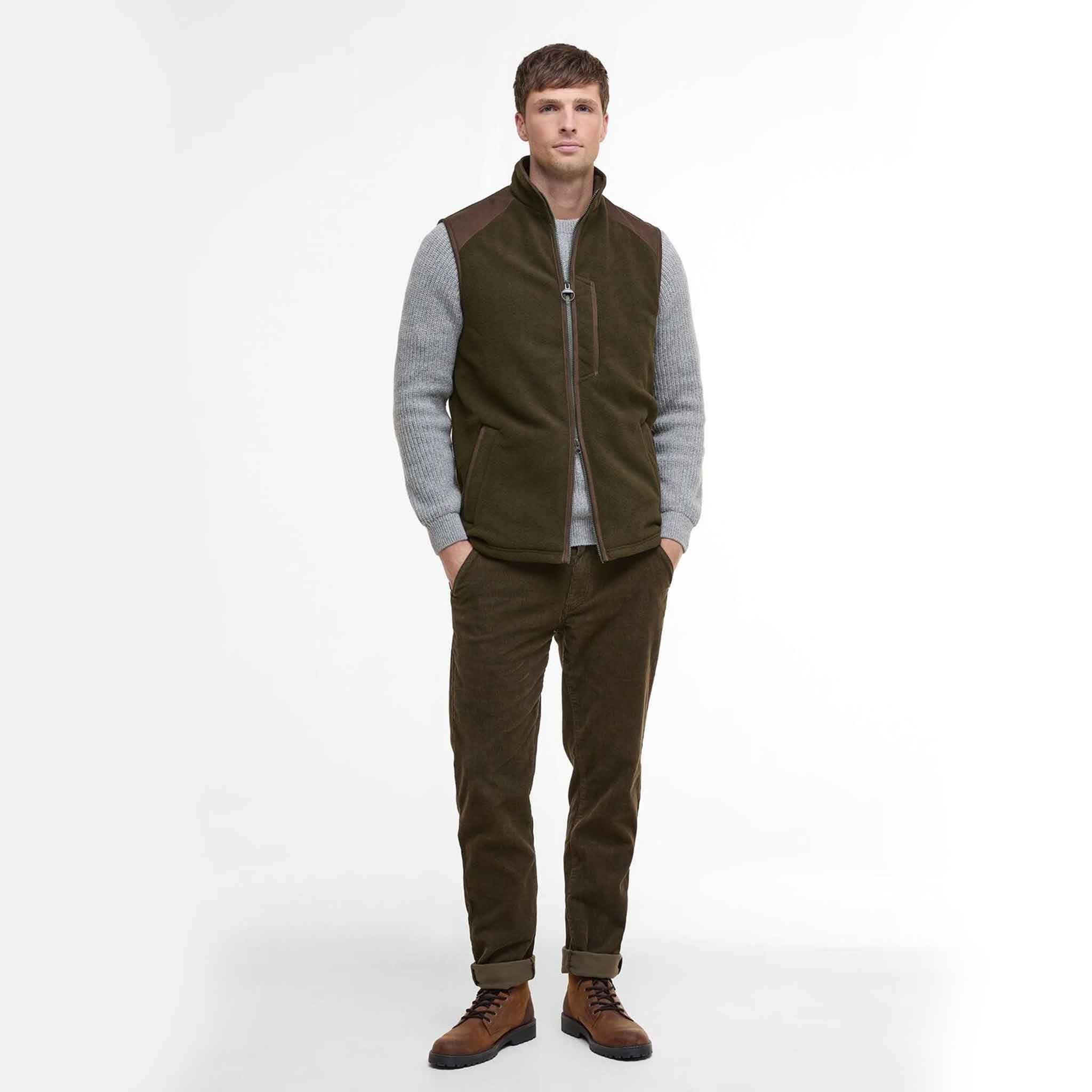 Barbour Men's Active Fleece Gilet Olive
