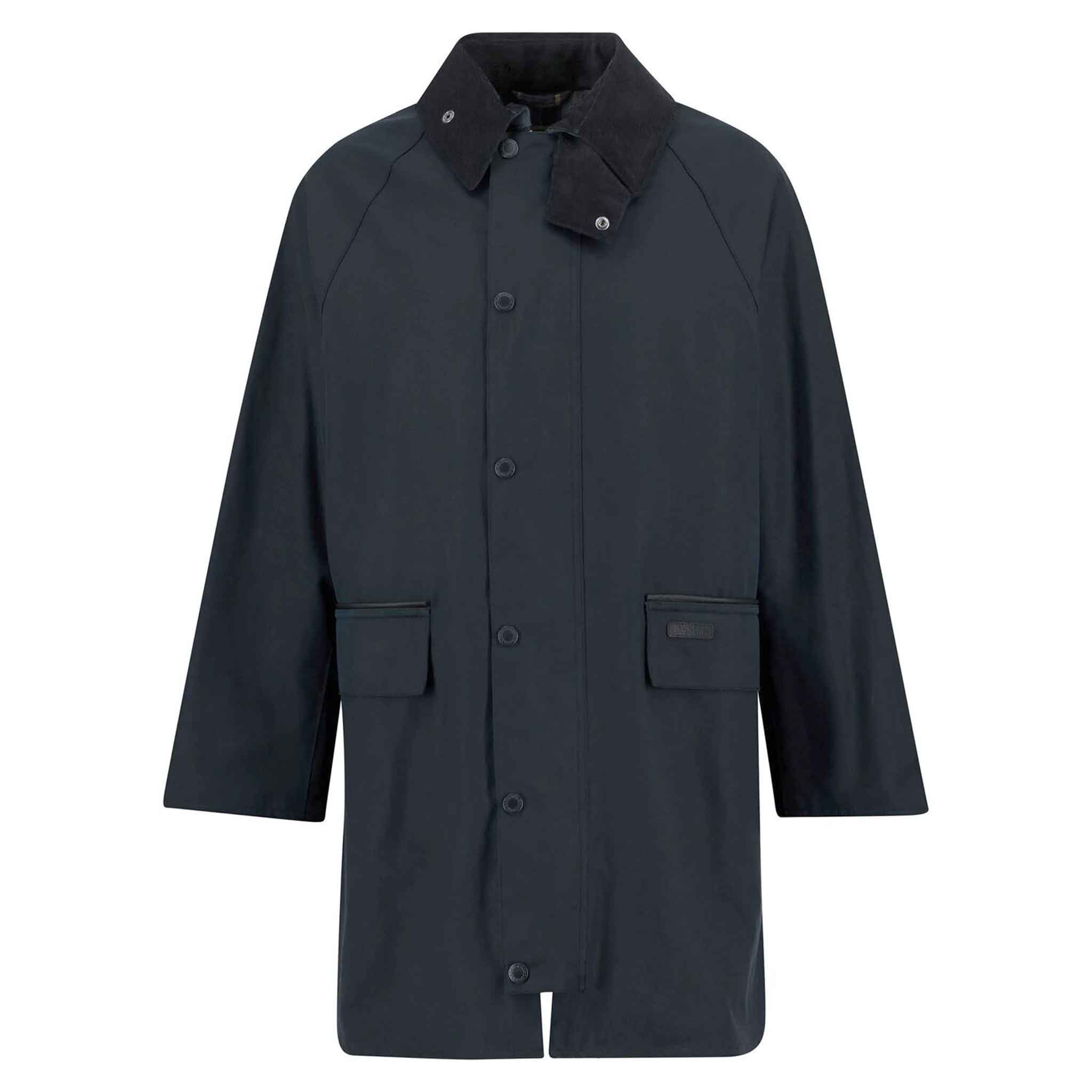 Barbour Men's Country Wax Mac Jacket Navy