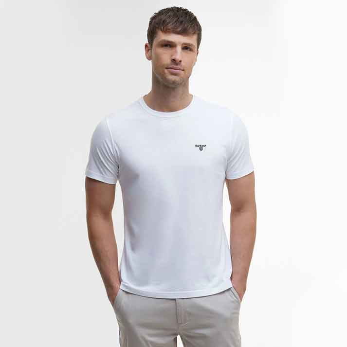 Barbour Men's Essential Sports T-Shirt White
