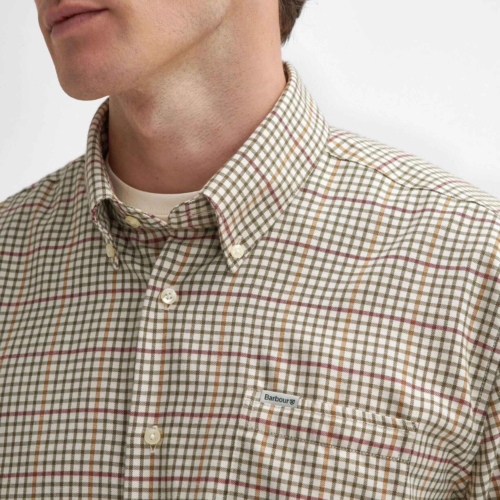 Barbour Men's Henderson Thermo Weave Shirt Ecru