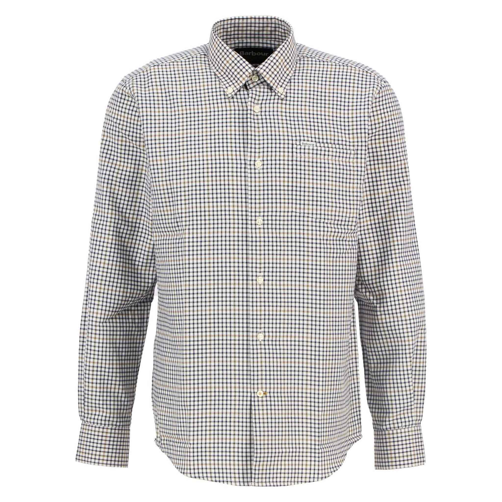 Barbour Men's Henderson Thermo Weave Shirt Whisper Classic White
