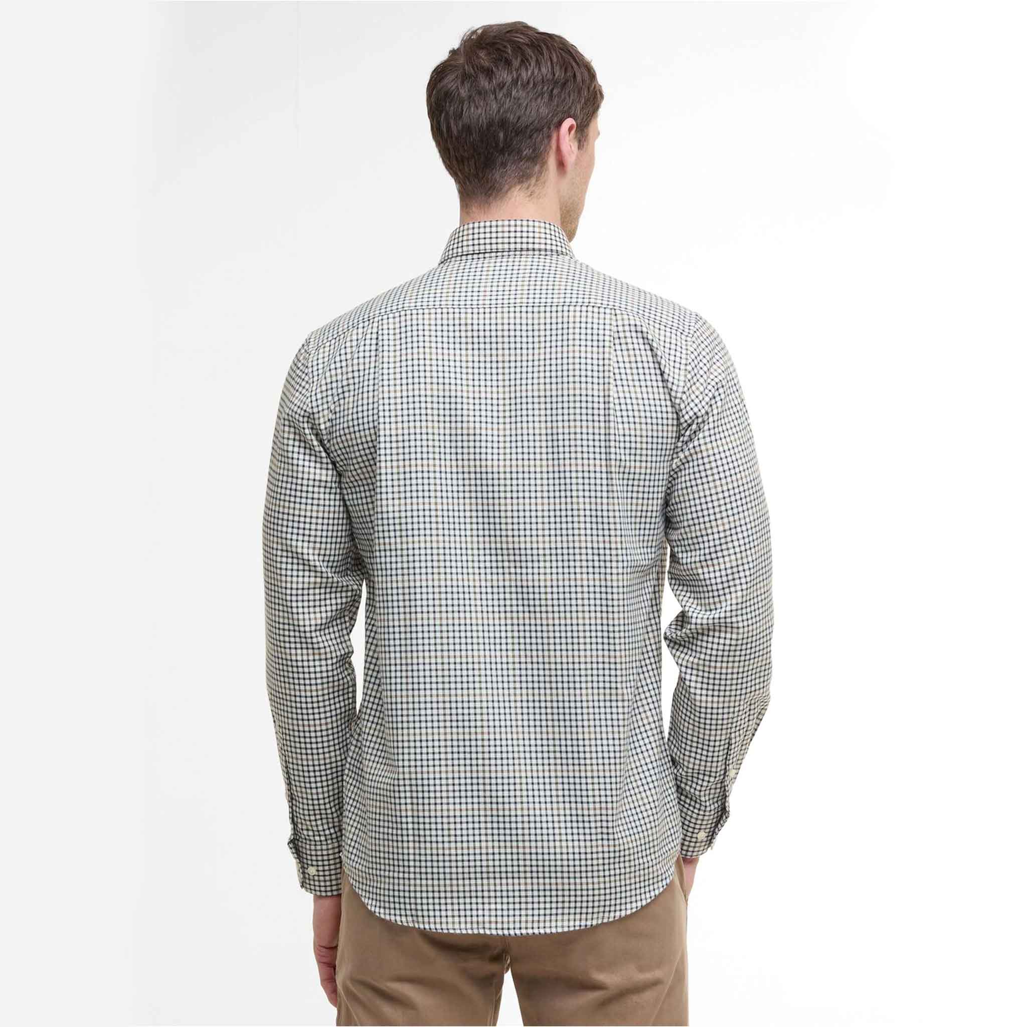 Barbour Men's Henderson Thermo Weave Shirt Whisper Classic White