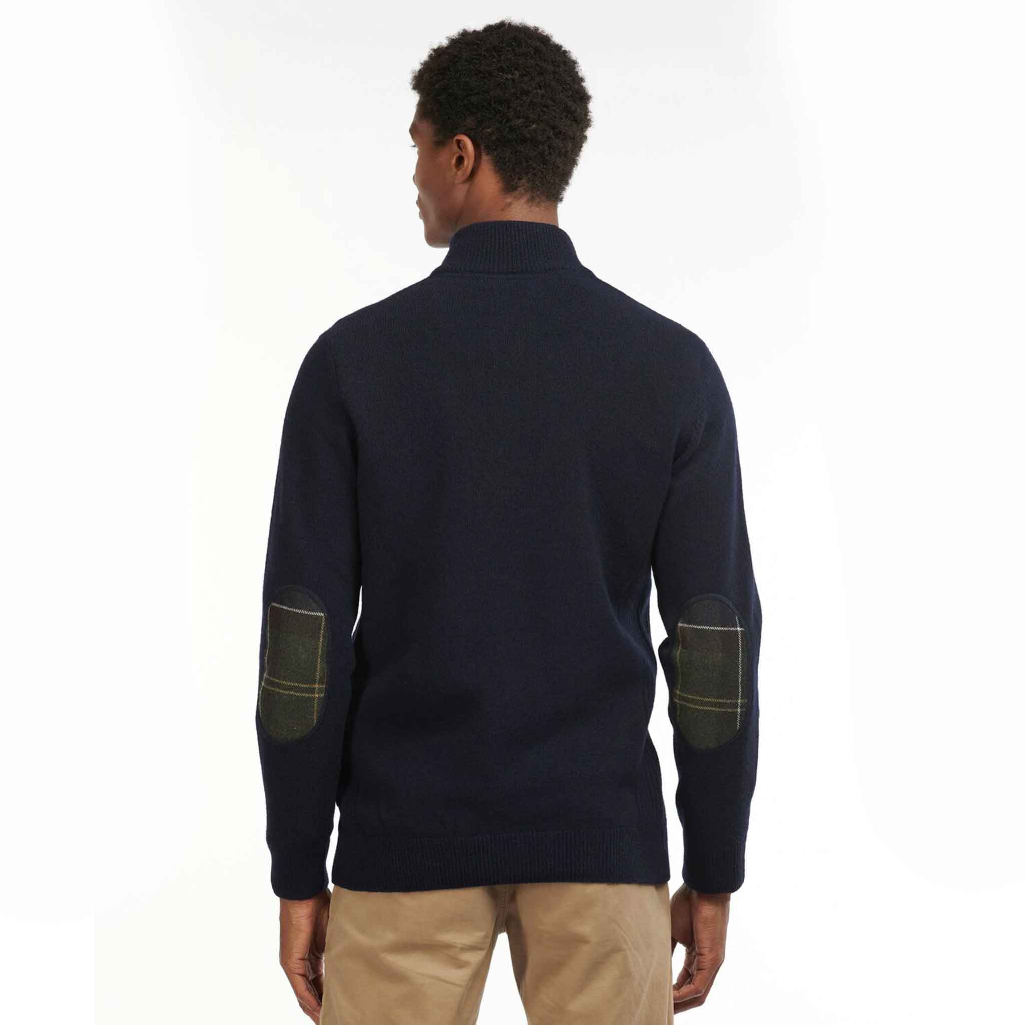 Barbour Men's Holden Lambswool Half Zip Jumper Navy