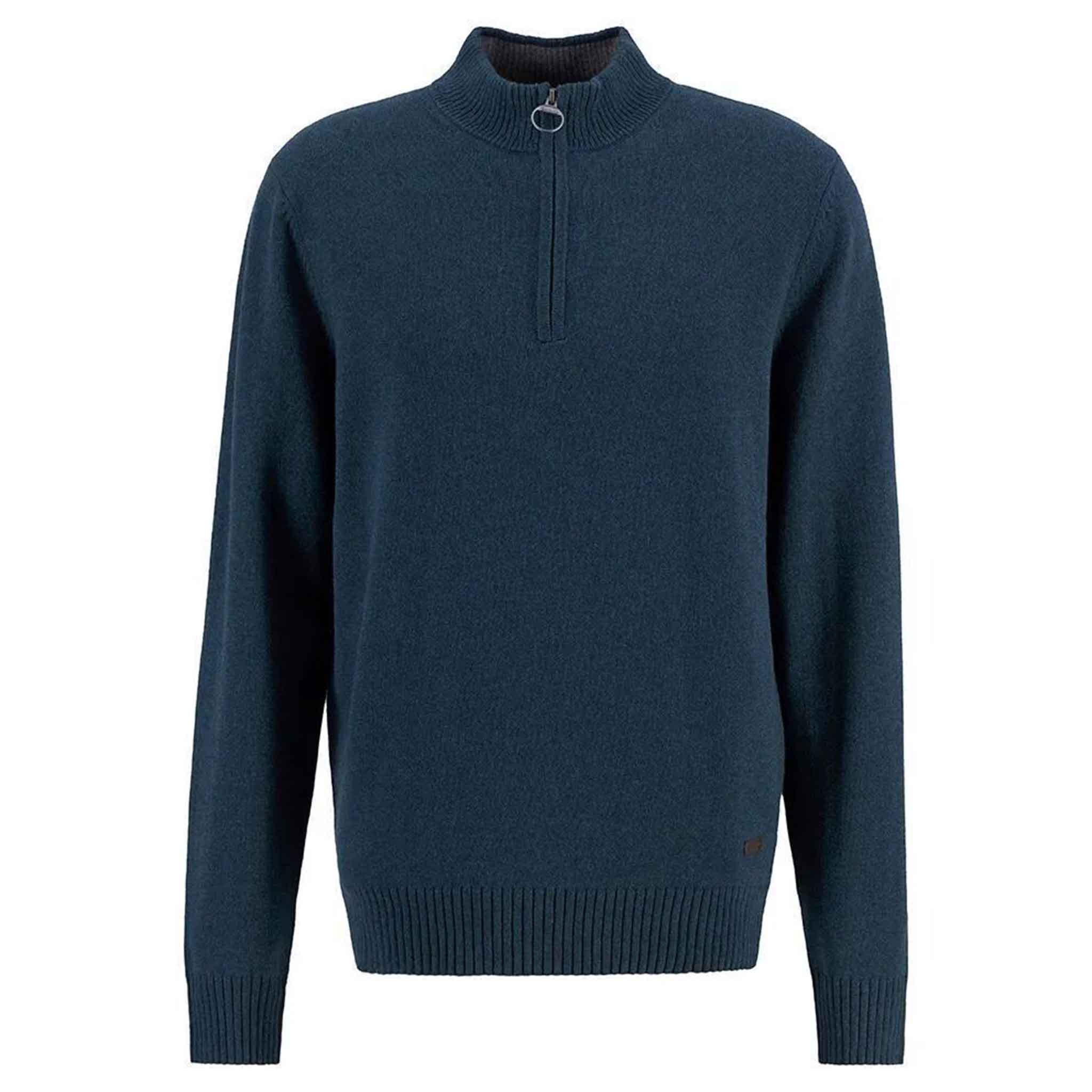 Barbour Men's Kelson 1/2 Zip Jumper Mallard Green