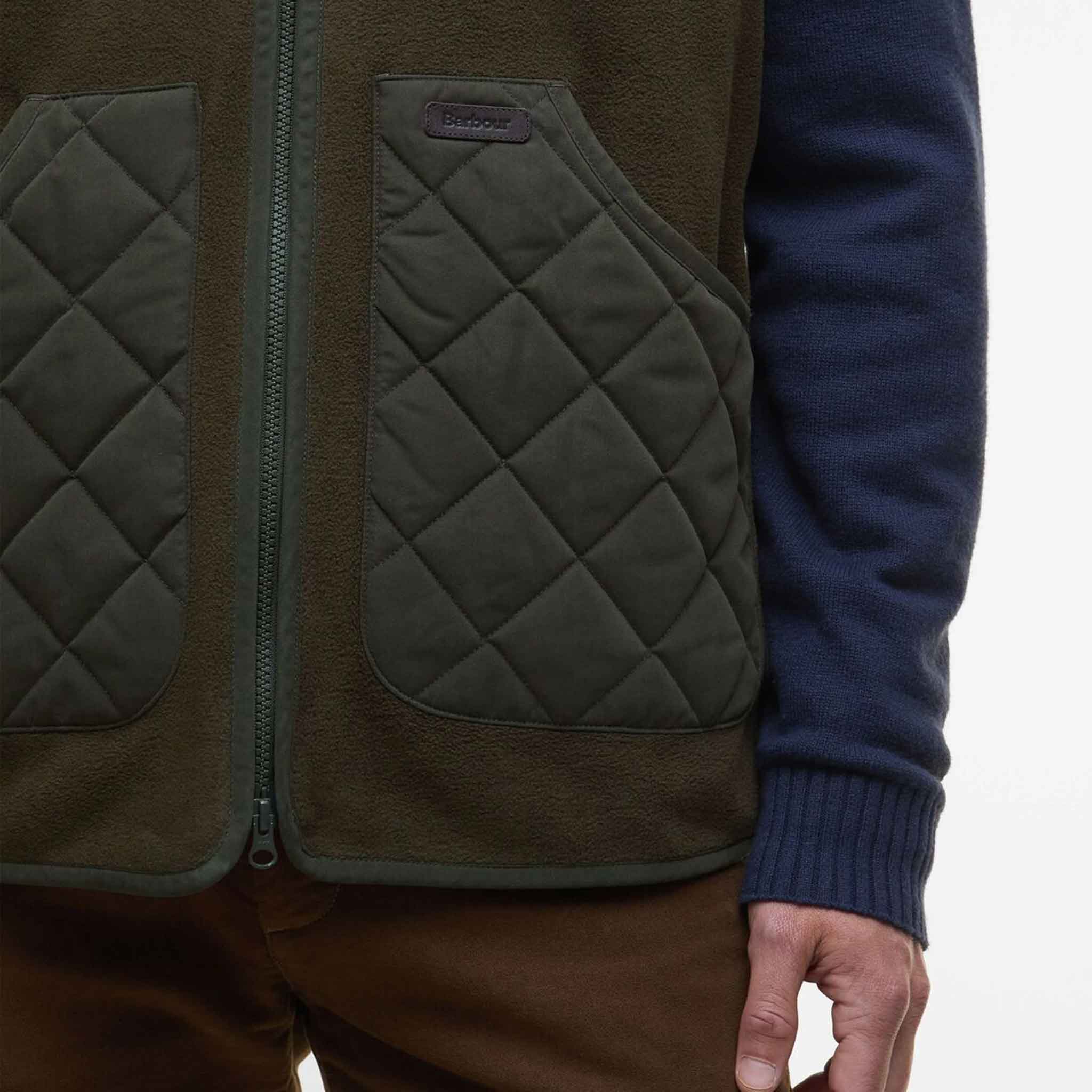 Barbour Men's Lowich Fleece Gilet Olive