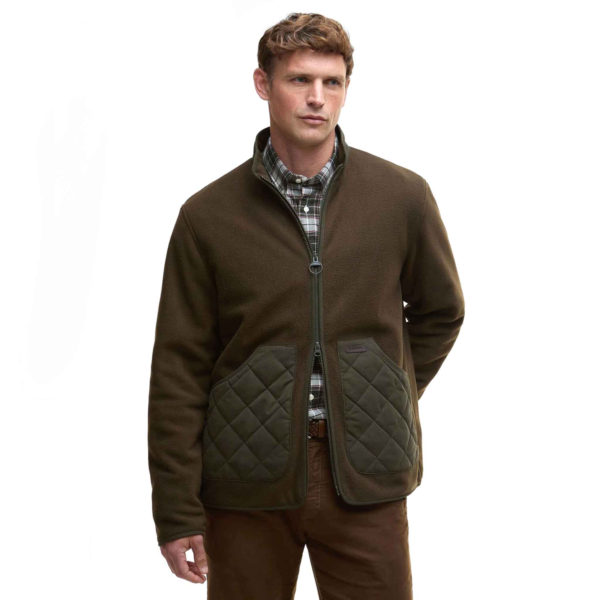 Barbour Men's Lowich Fleece Jacket Olive