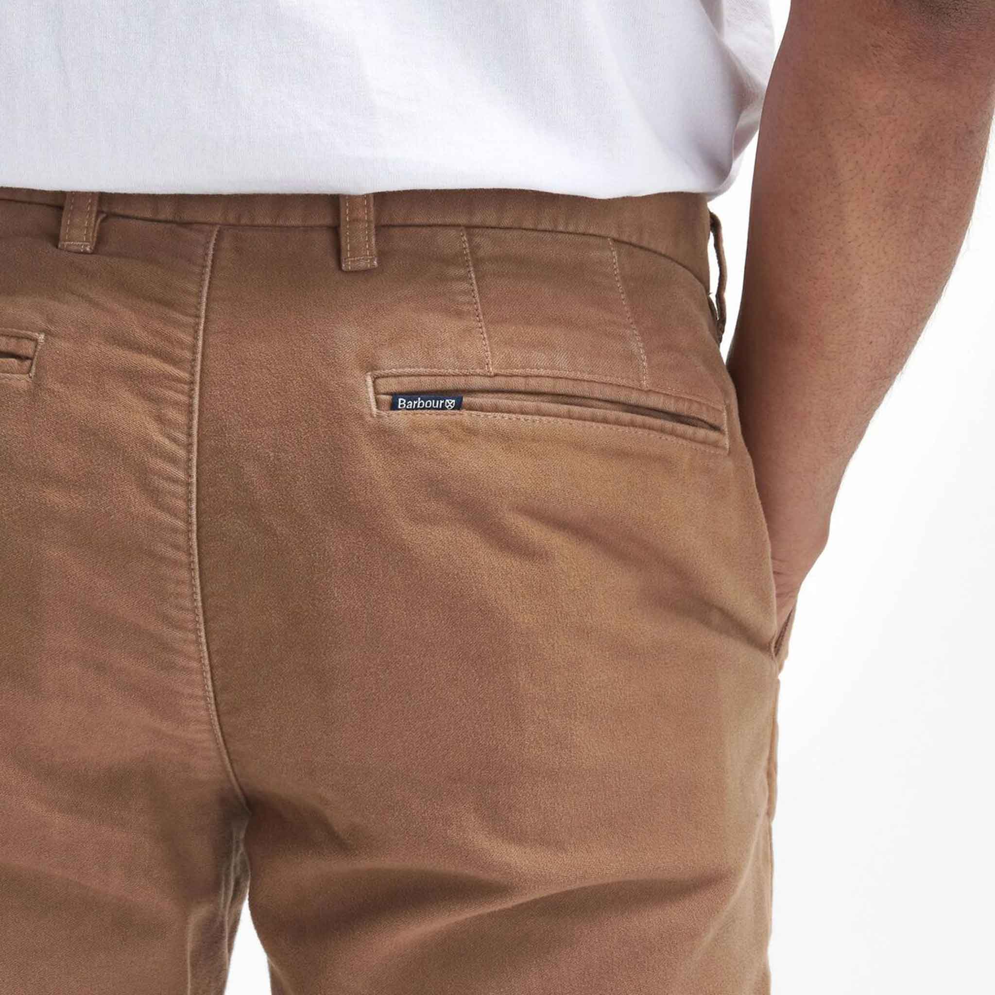 Barbour Men's Moleskin Tailored Trousers Sandstone