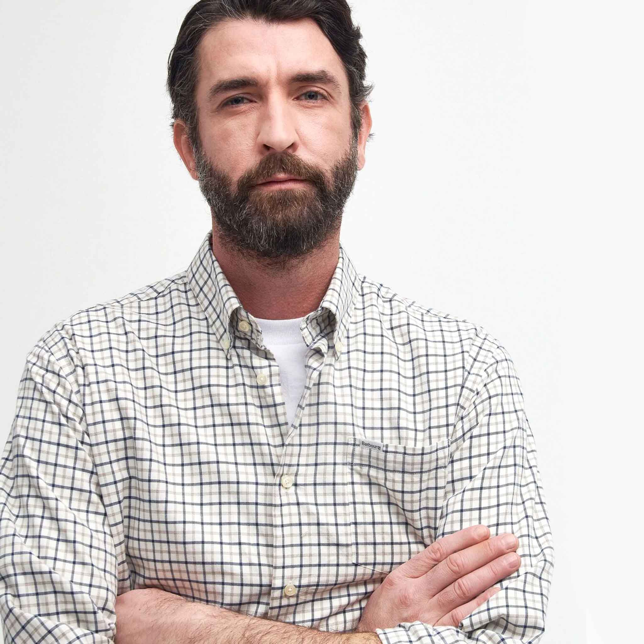 Barbour Men's Preston Regular Fit Shirt Classic Navy