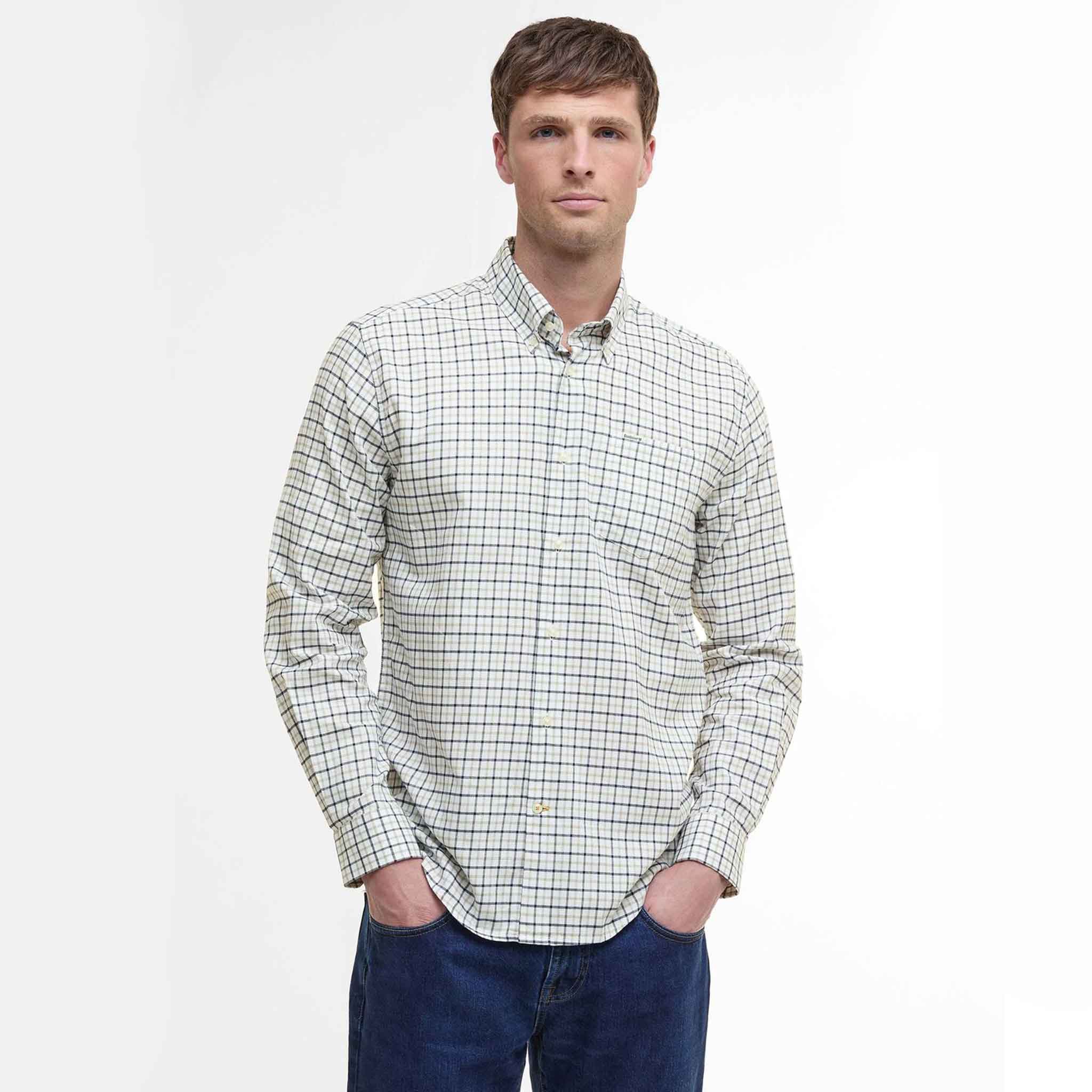 Barbour Men's Preston Regular Fit Shirt Olive