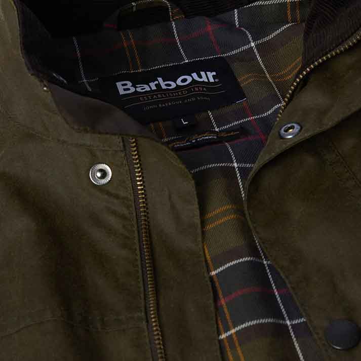 Barbour Sander Men's Waxed Jacket Beech
