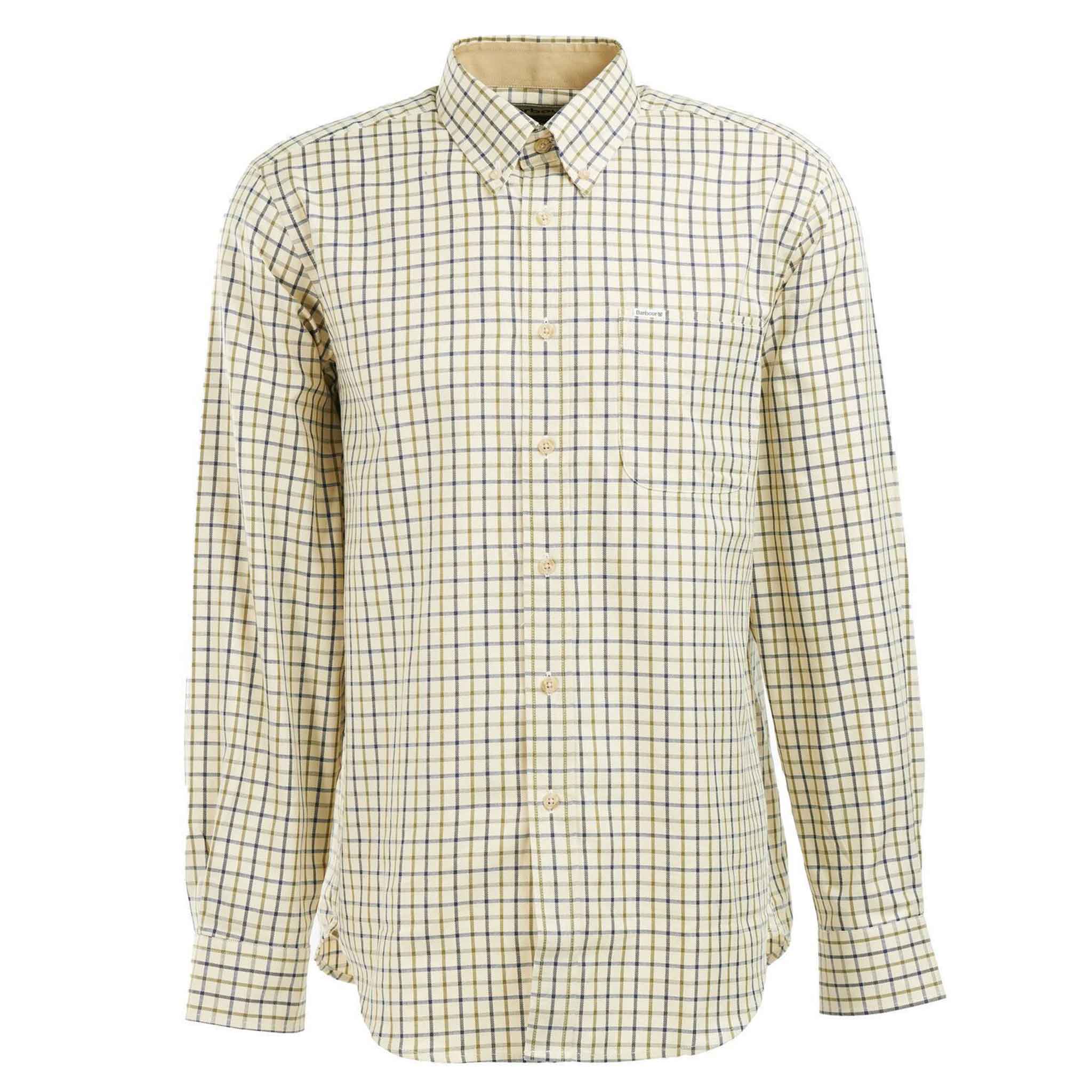 Barbour Men's Sporting Tattersall Shirt Navy-Olive