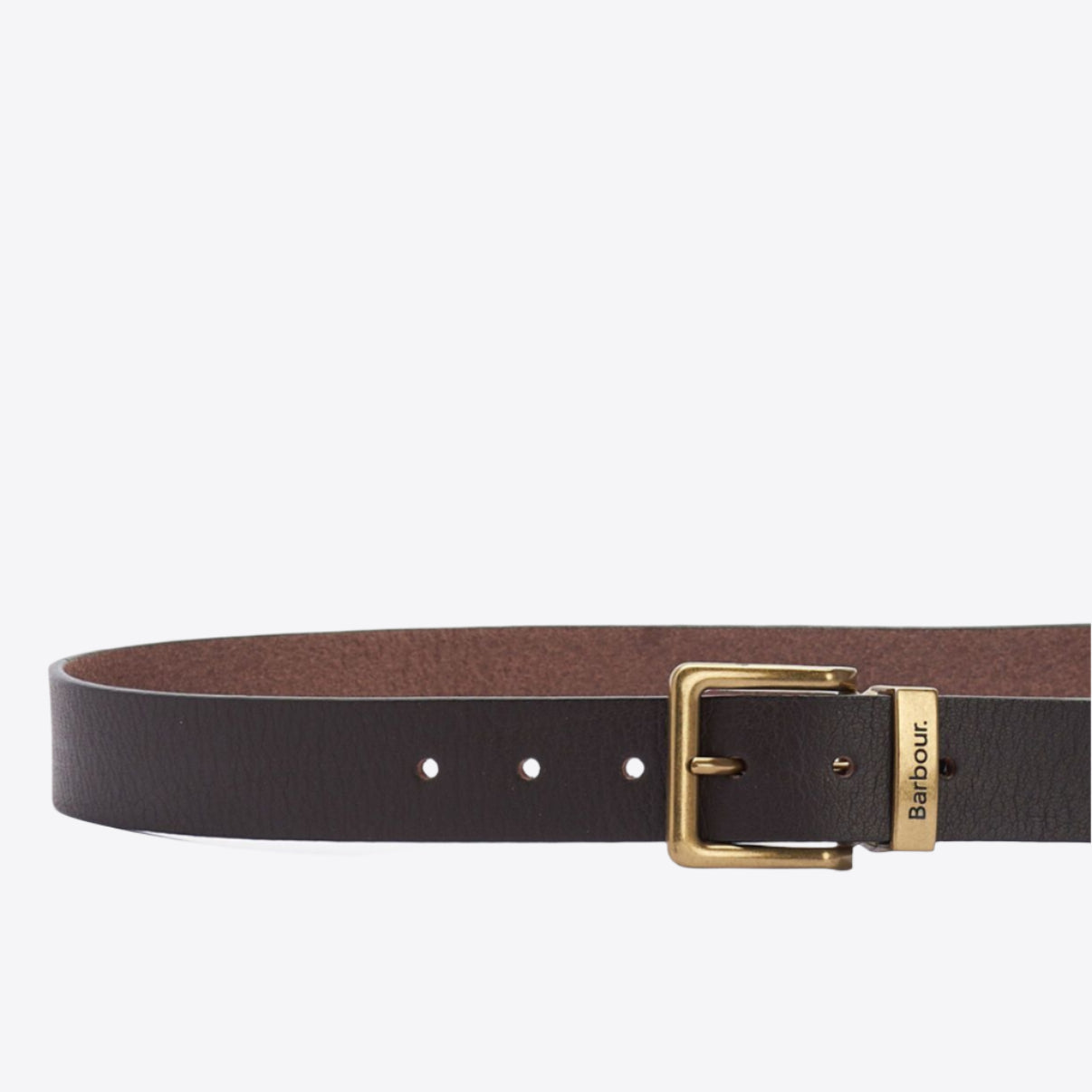 Barbour Men's Blakely Leather Belt Dark Brown 3