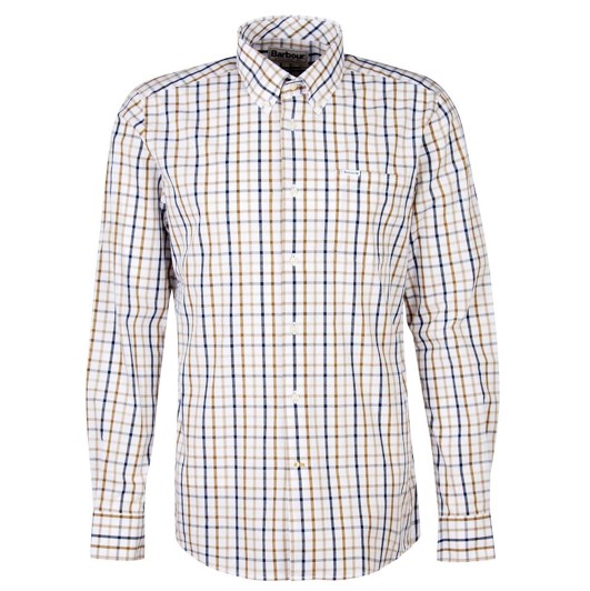 Barbour Men's Eldon Tailored Shirt Stone 1