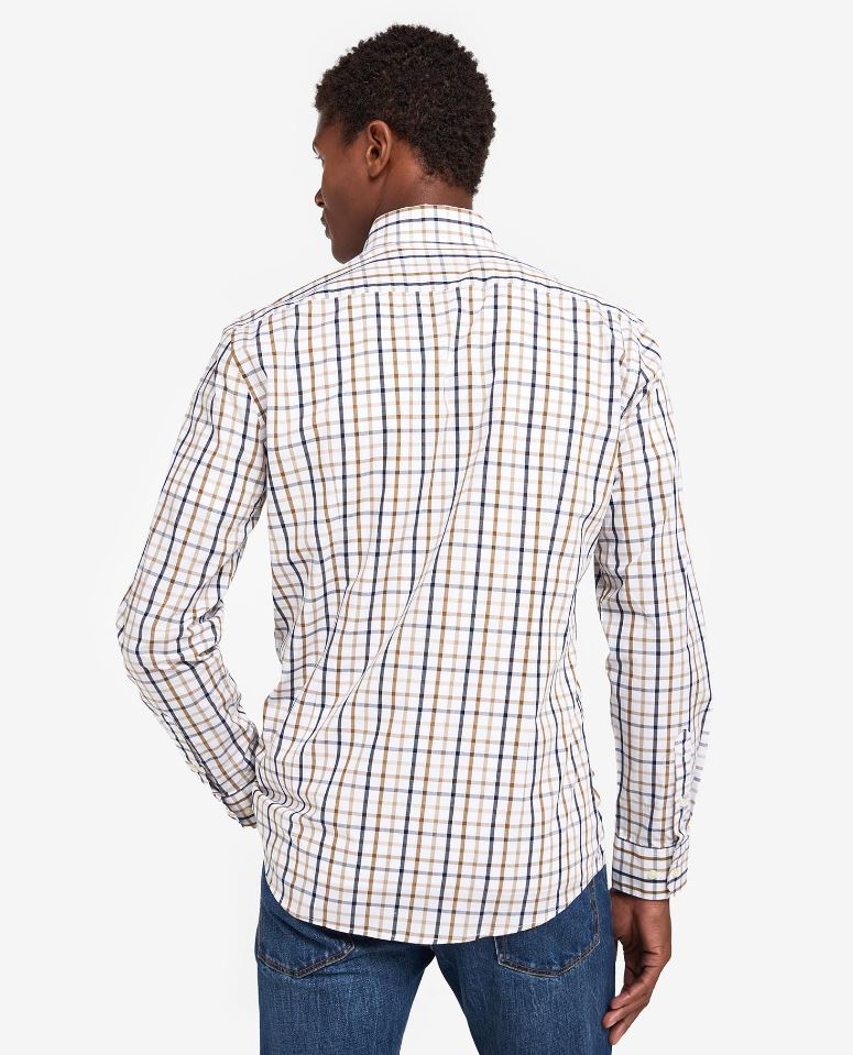 Barbour Men's Eldon Tailored Shirt Stone 2