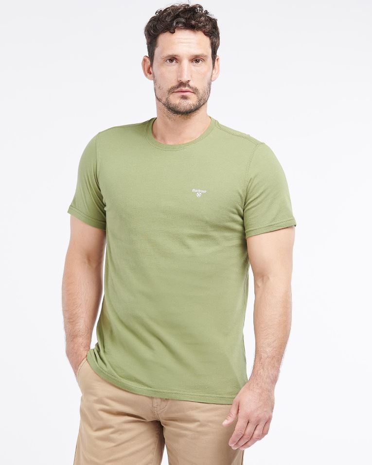 Barbour Men's Essential Sports T-Shirt Burnt Olive 2