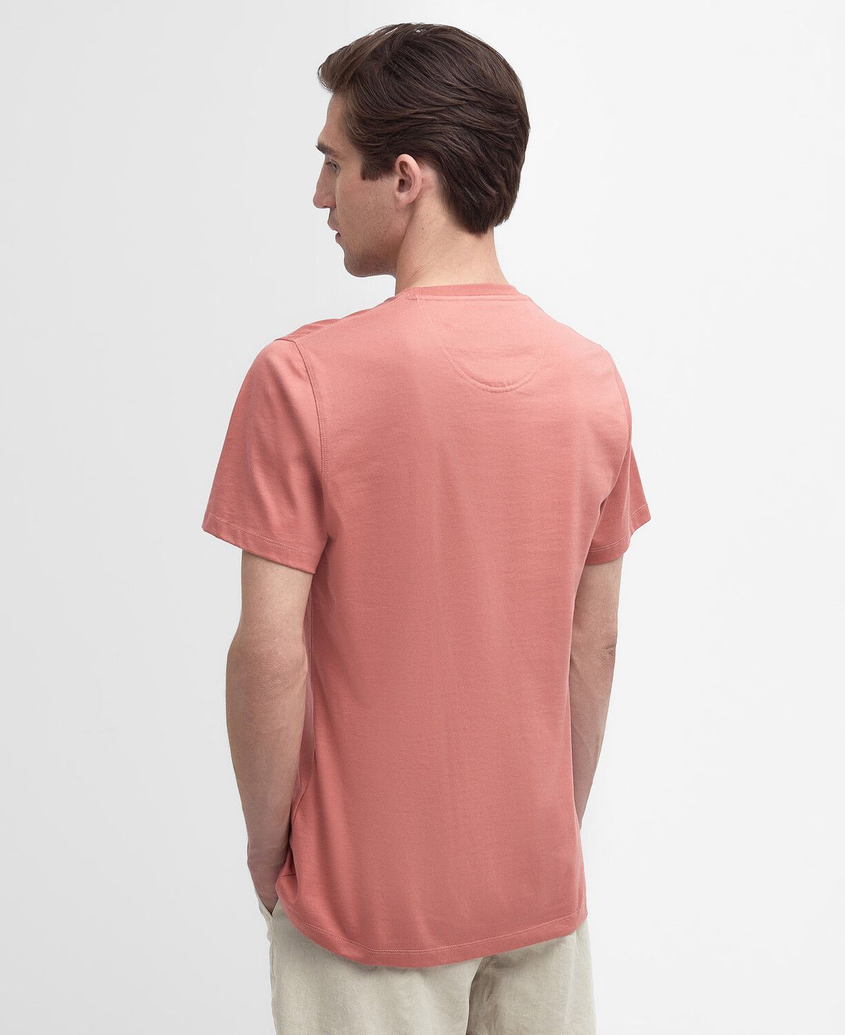 Barbour Men's Essential Sports T-Shirt Pink Clay 3
