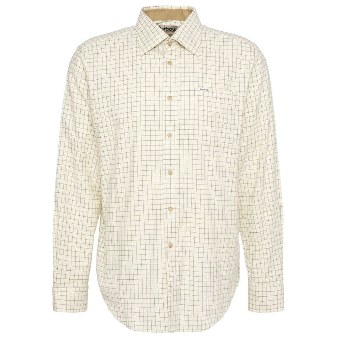 Barbour Men's Field Tattersall Shirt Green-Brown 1