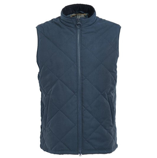 Barbour Men's Kurt Gilet Navy-River Birch Tartan 1