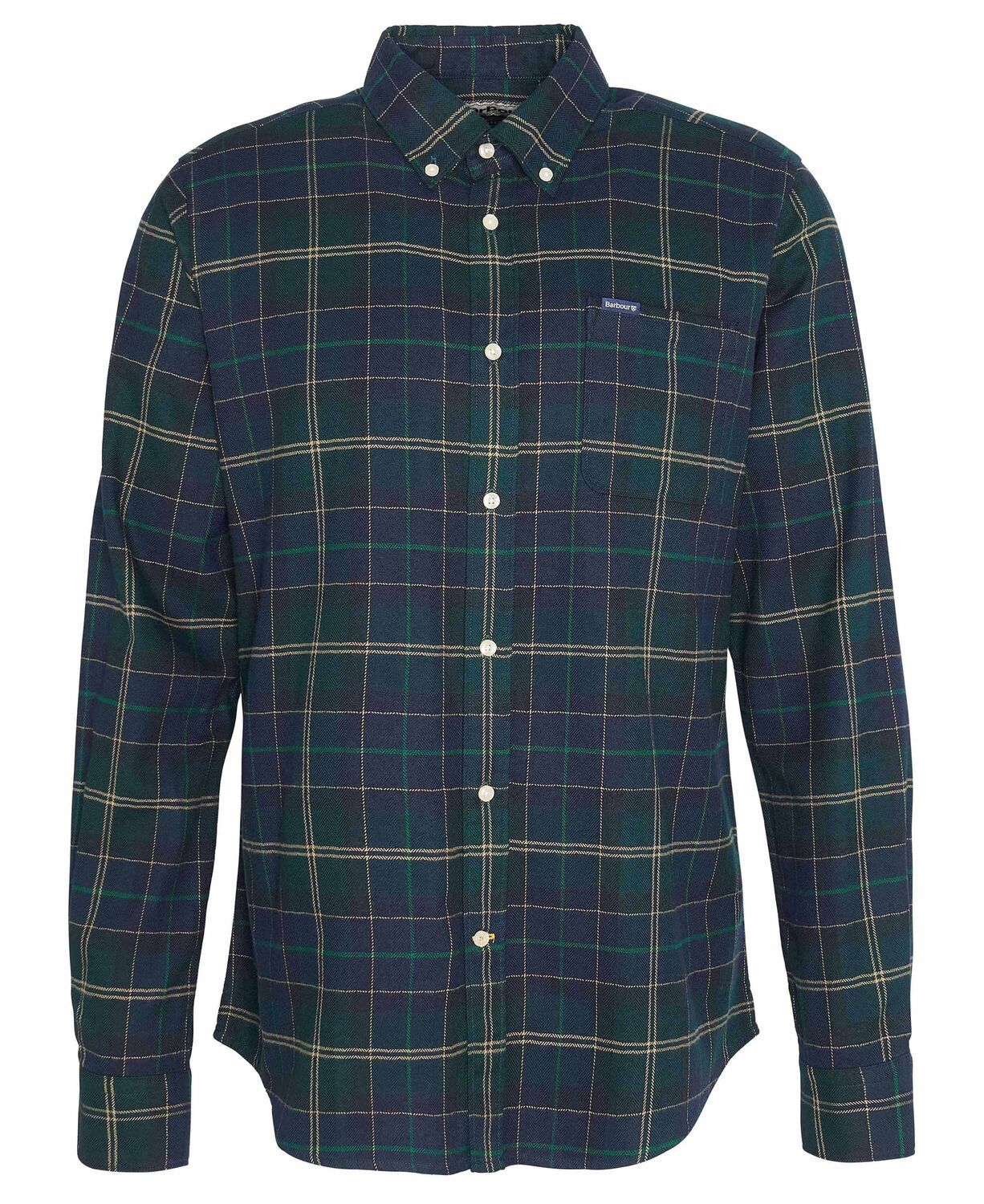 Barbour Men's Kyeloch Check Shirt Green Loch 1