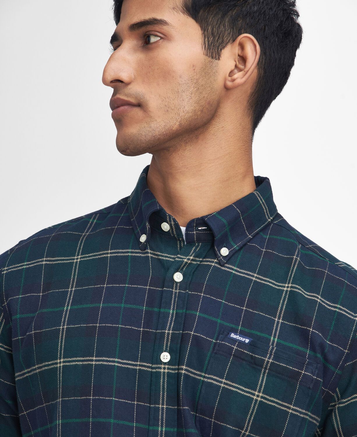 Barbour Men's Kyeloch Check Shirt Green Loch 4