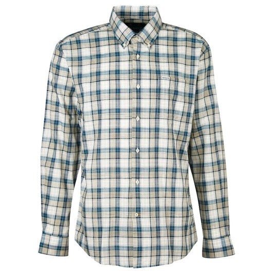 Barbour Men's Sadle Checked Shirt Stone 1