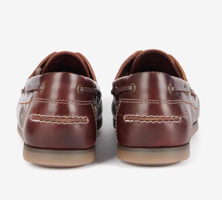 Barbour Men's Wake Boat Shoes Mahogany Brown 3