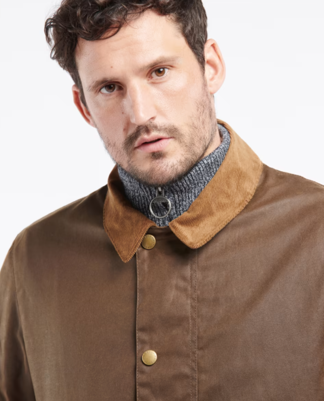Barbour Milton Men's Wax Jacket Brown 3