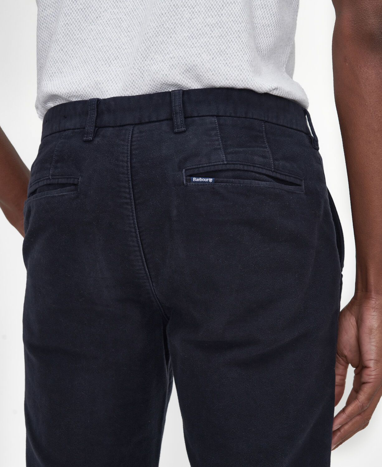 Barbour Moleskin Tailored Trousers Classic Navy 5