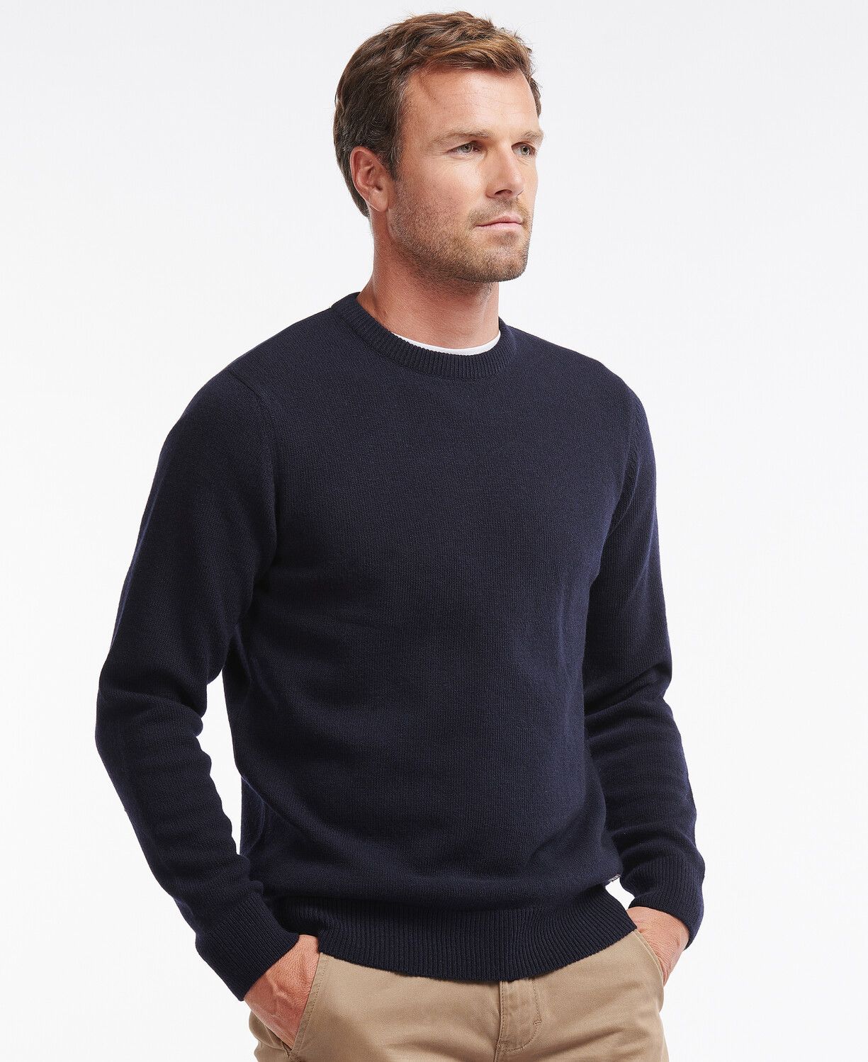 Barbour Nelson Essential Crew Neck Sweater Navy 4