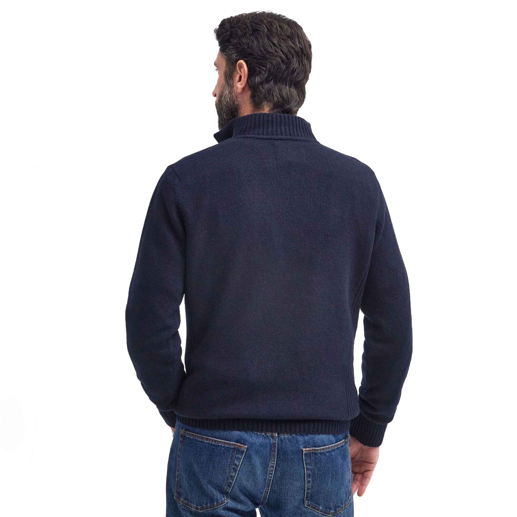 Barbour Nelson Essential Half Zip Jumper Navy