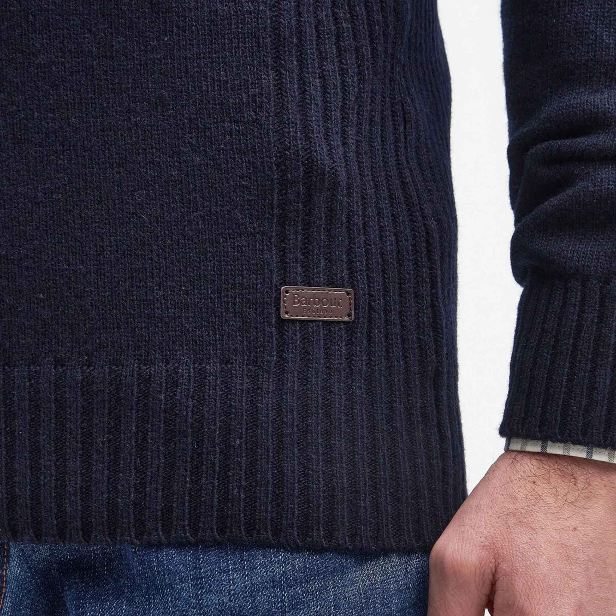 Barbour Nelson Essential Half Zip Jumper Navy