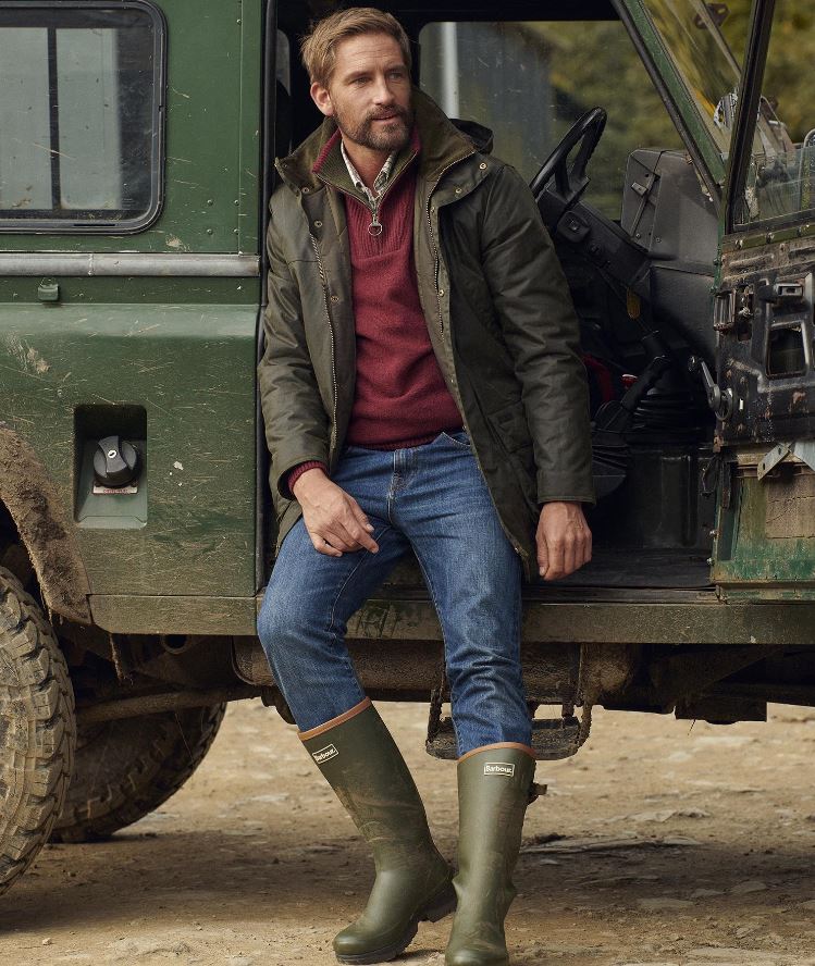 Barbour Nelson Essential Half Zip Jumper Port 7