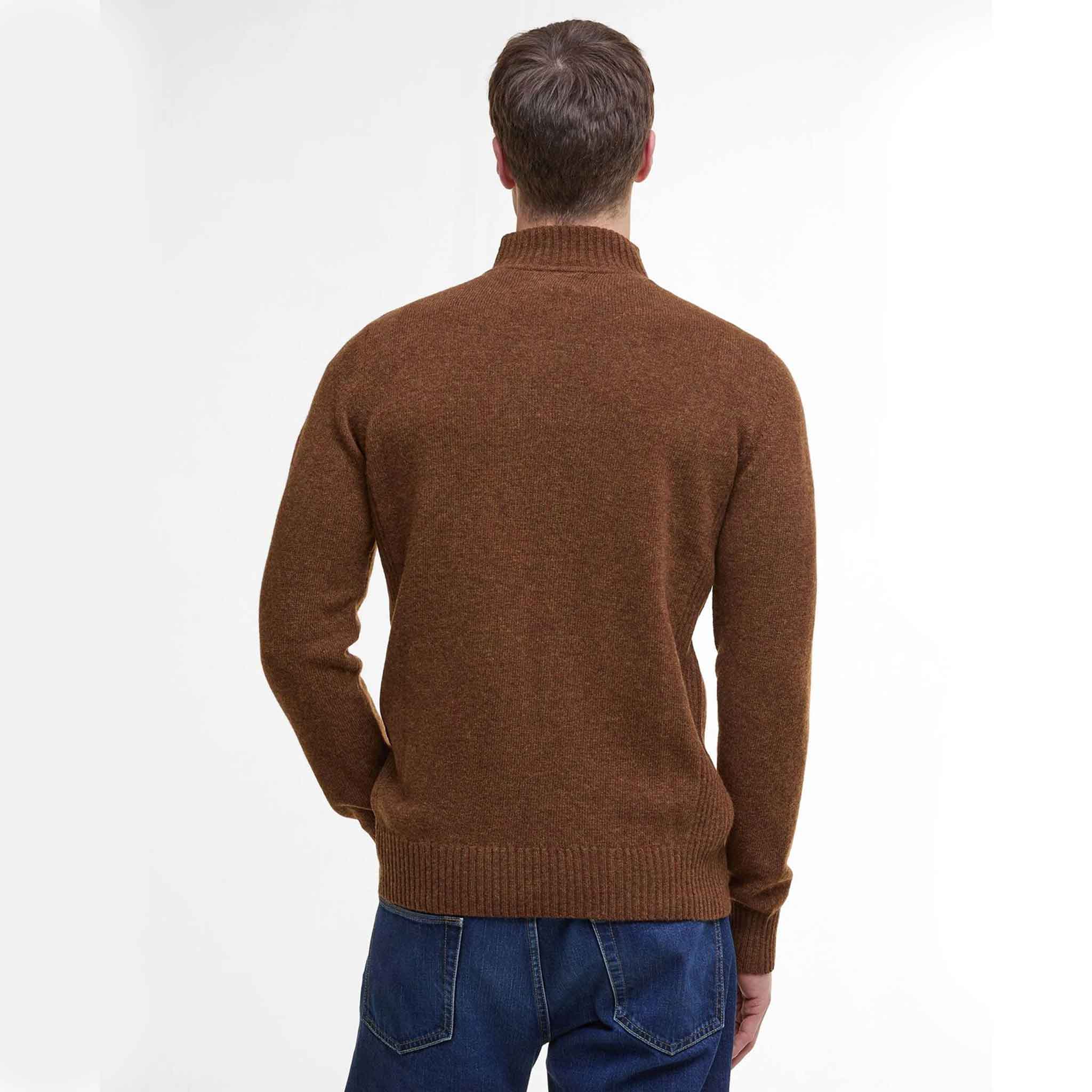 Barbour Nelson Essential Half Zip Jumper Sand