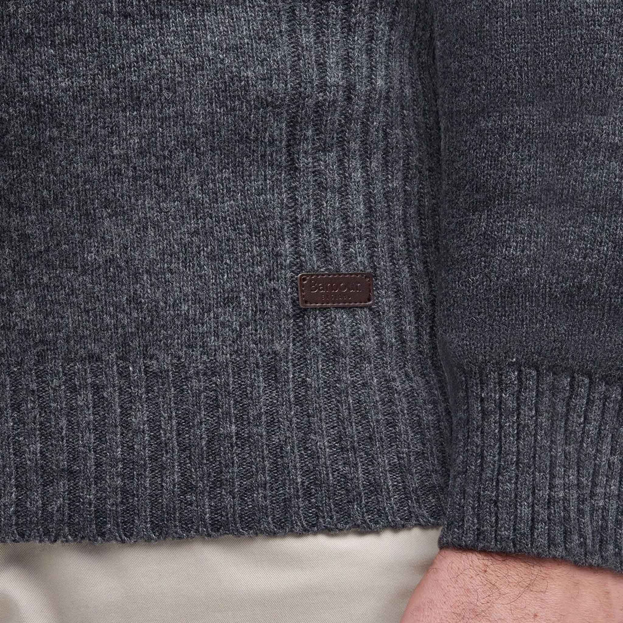 Barbour Nelson Essential Half Zip Jumper Storm Grey