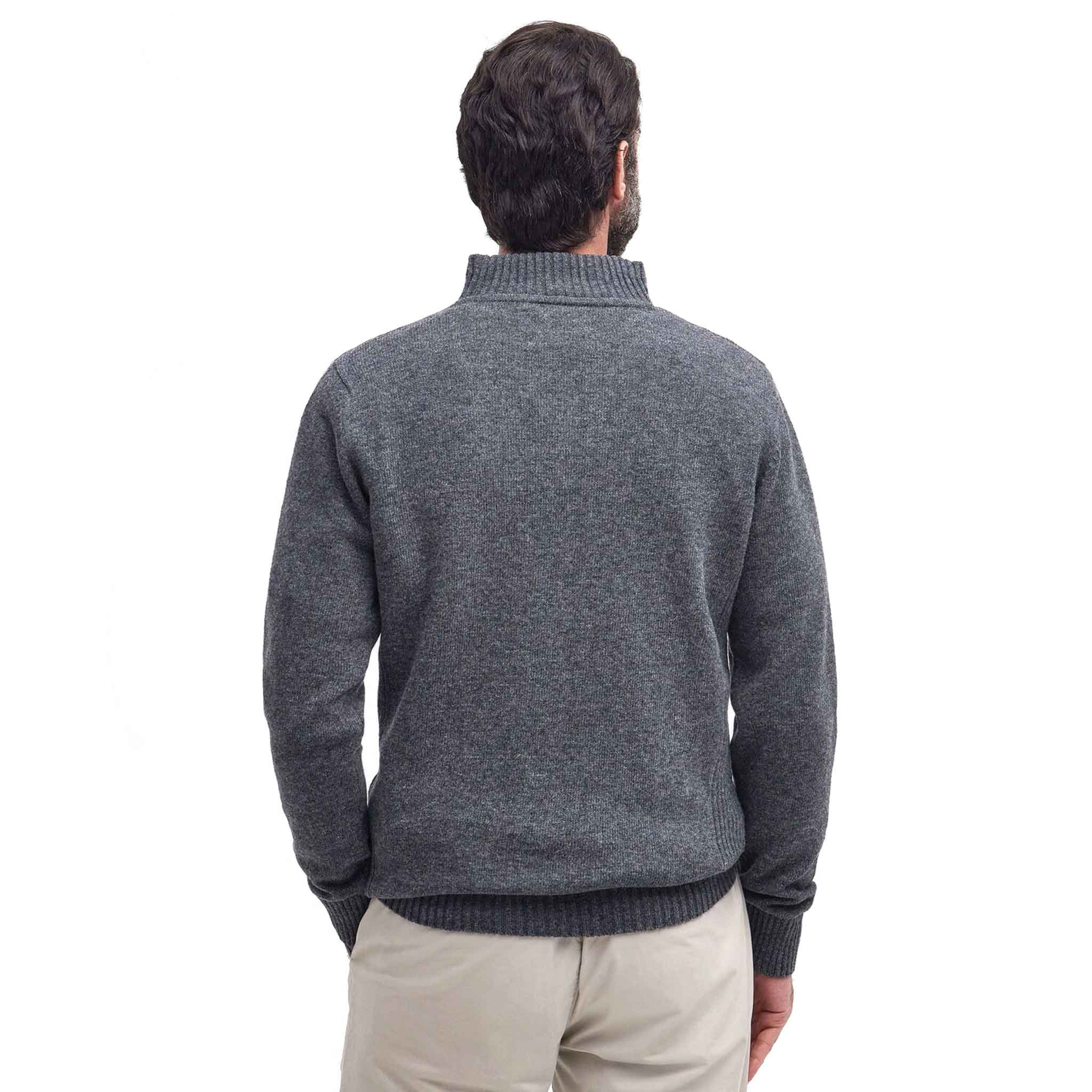 Barbour Nelson Essential Half Zip Jumper Storm Grey