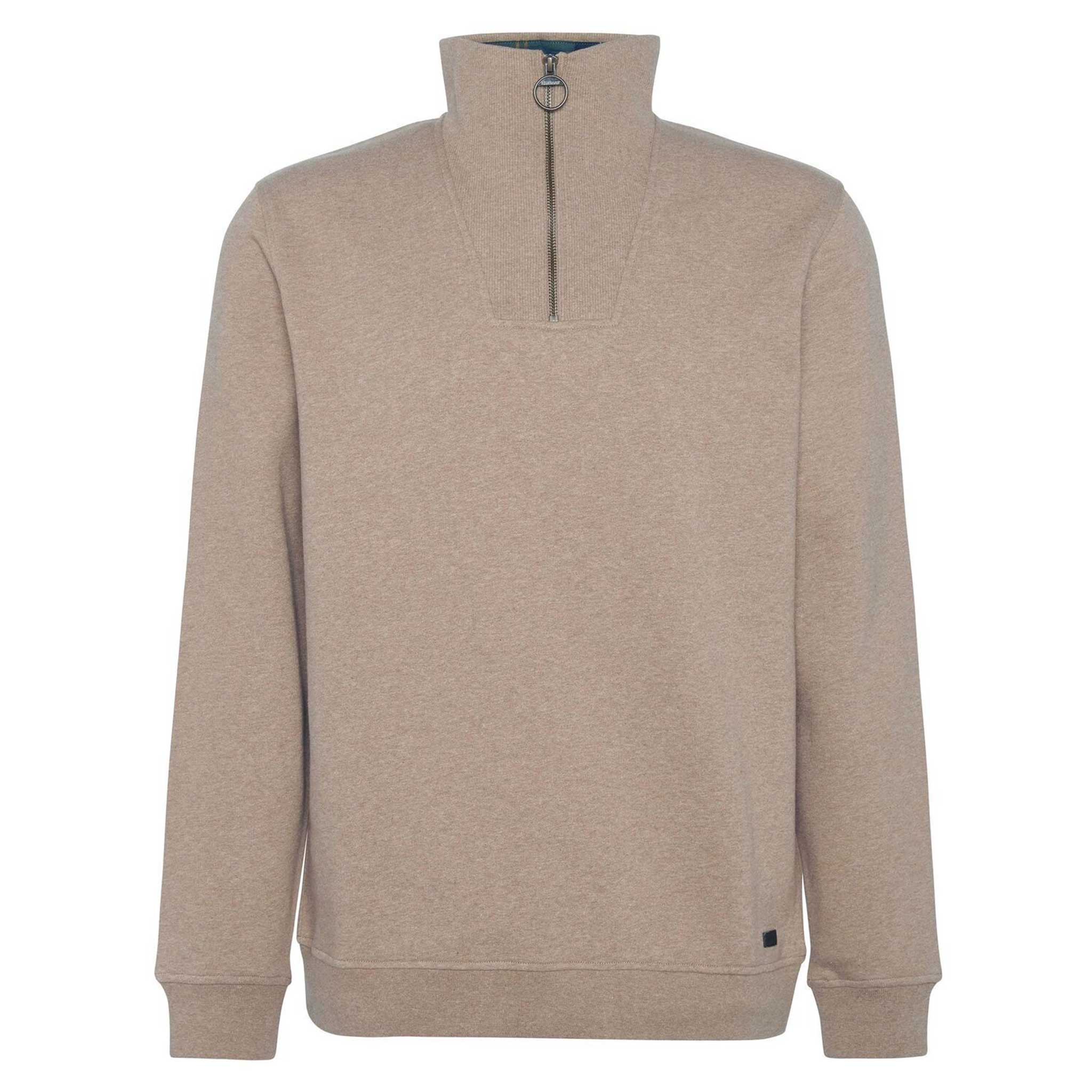 Barbour-Nelson-Half-Zip-Sweatshirt-Stone-Marl-1