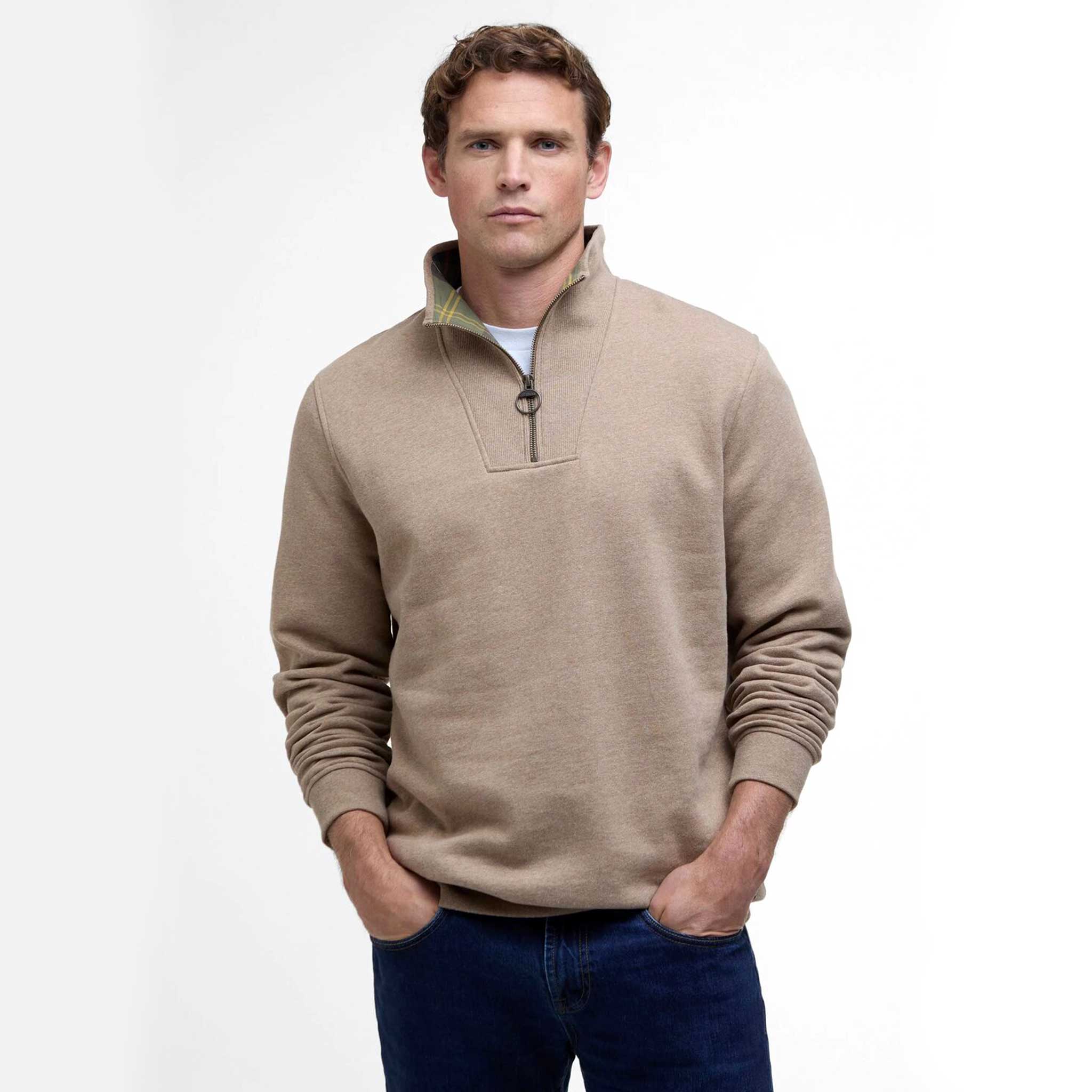 Barbour-Nelson-Half-Zip-Sweatshirt-Stone-Marl-4