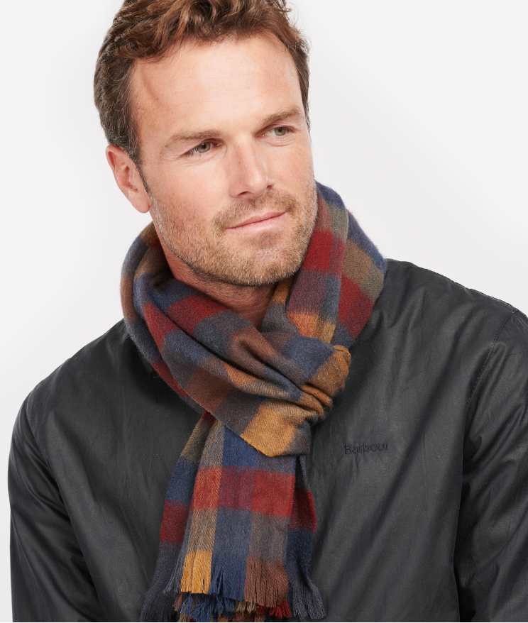 Barbour Nine Square Scarf Country Mix 2