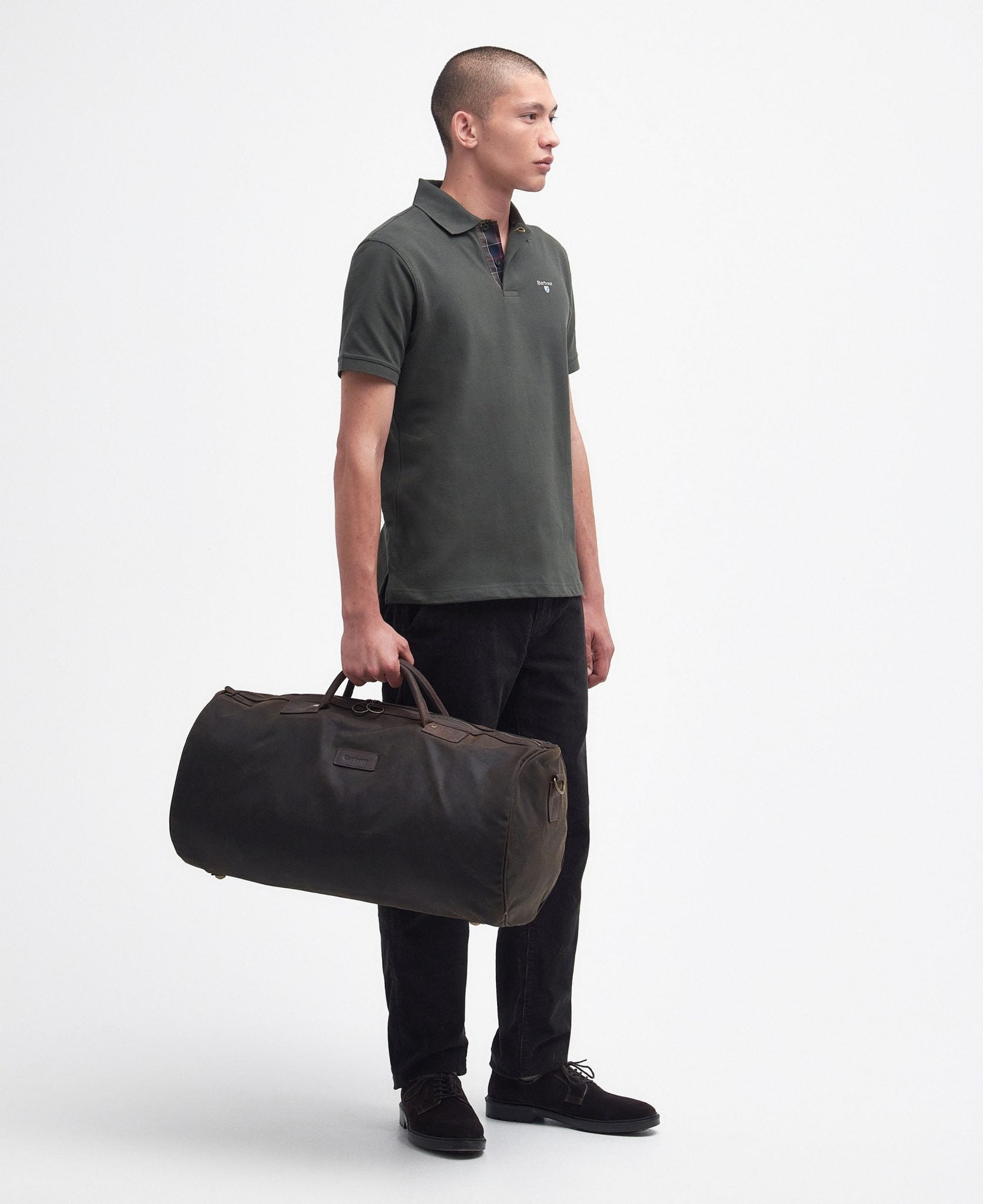 Barbour Olive Wax Holdall 3