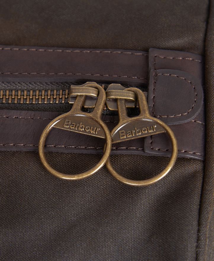 Barbour Olive Wax Holdall 5