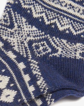 Barbour Onso Fairisle Socks Navy 2