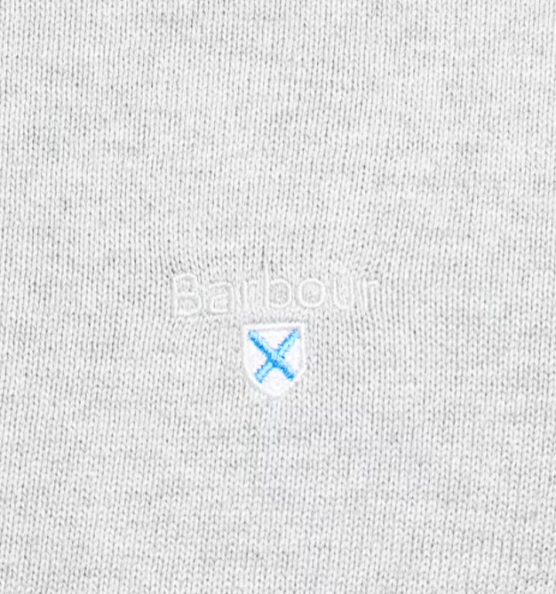 Barbour Organic Crew Neck Jumper Grey Marl 3