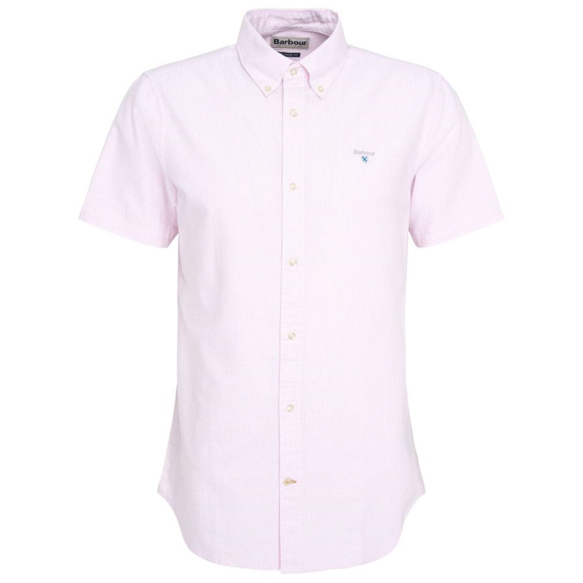 Barbour Oxtown Short Sleeve Tailored Shirt Pink 1